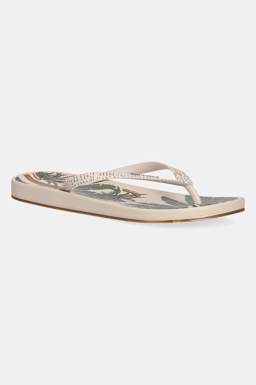 Šľapky Ipanema ANAT NATURE béžová farba, na plochom podpätku, 83650-BD579