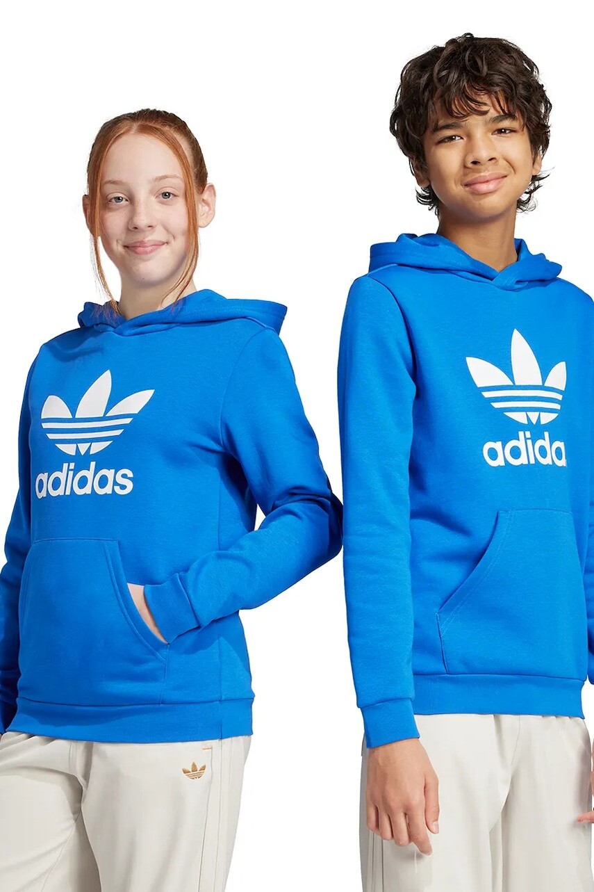 Detská mikina adidas Originals s kapucňou, s potlačou, JD1669