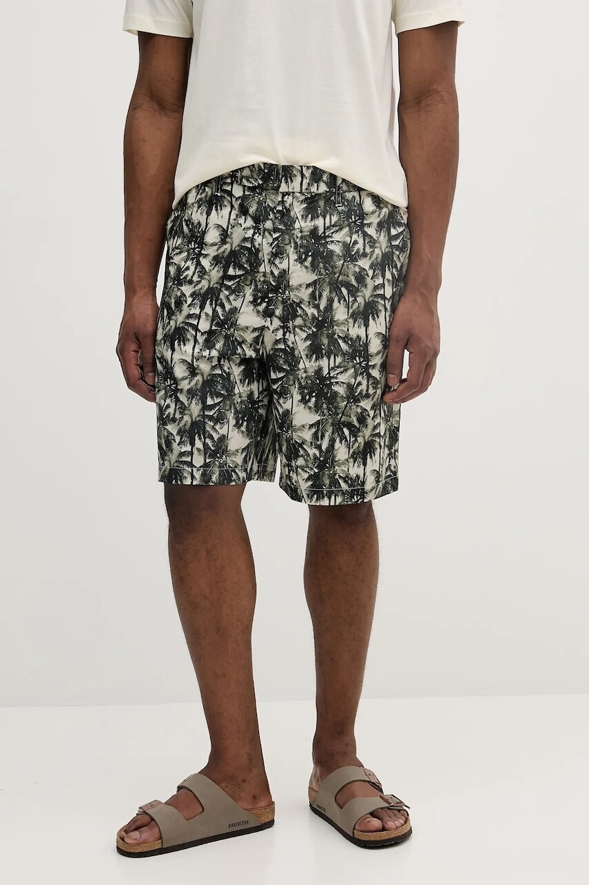Bavlnené šortky Armani Exchange zelená farba, XM000427 AF14869