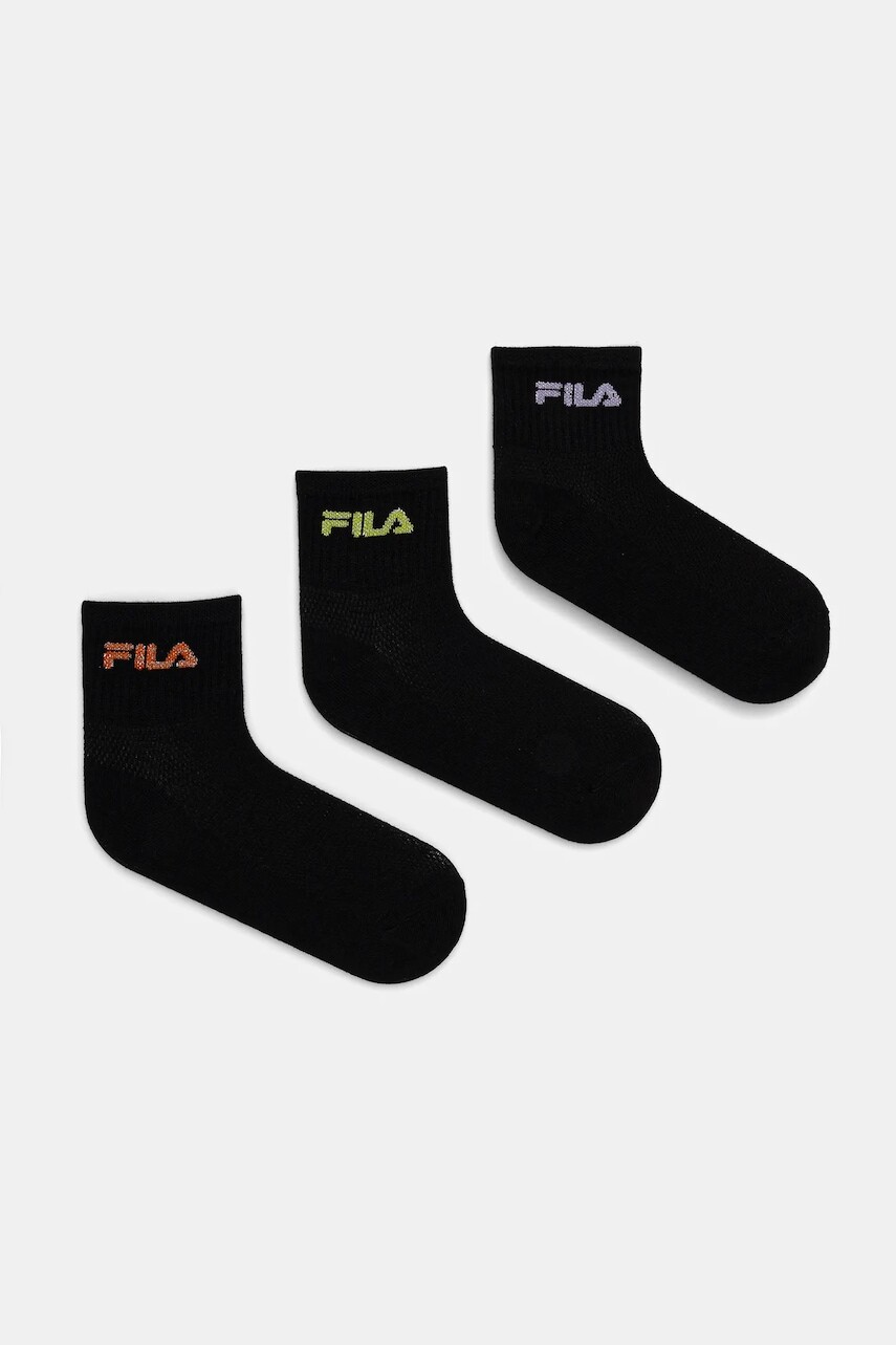 Ponožky Fila 3-pak čierna farba, F6796