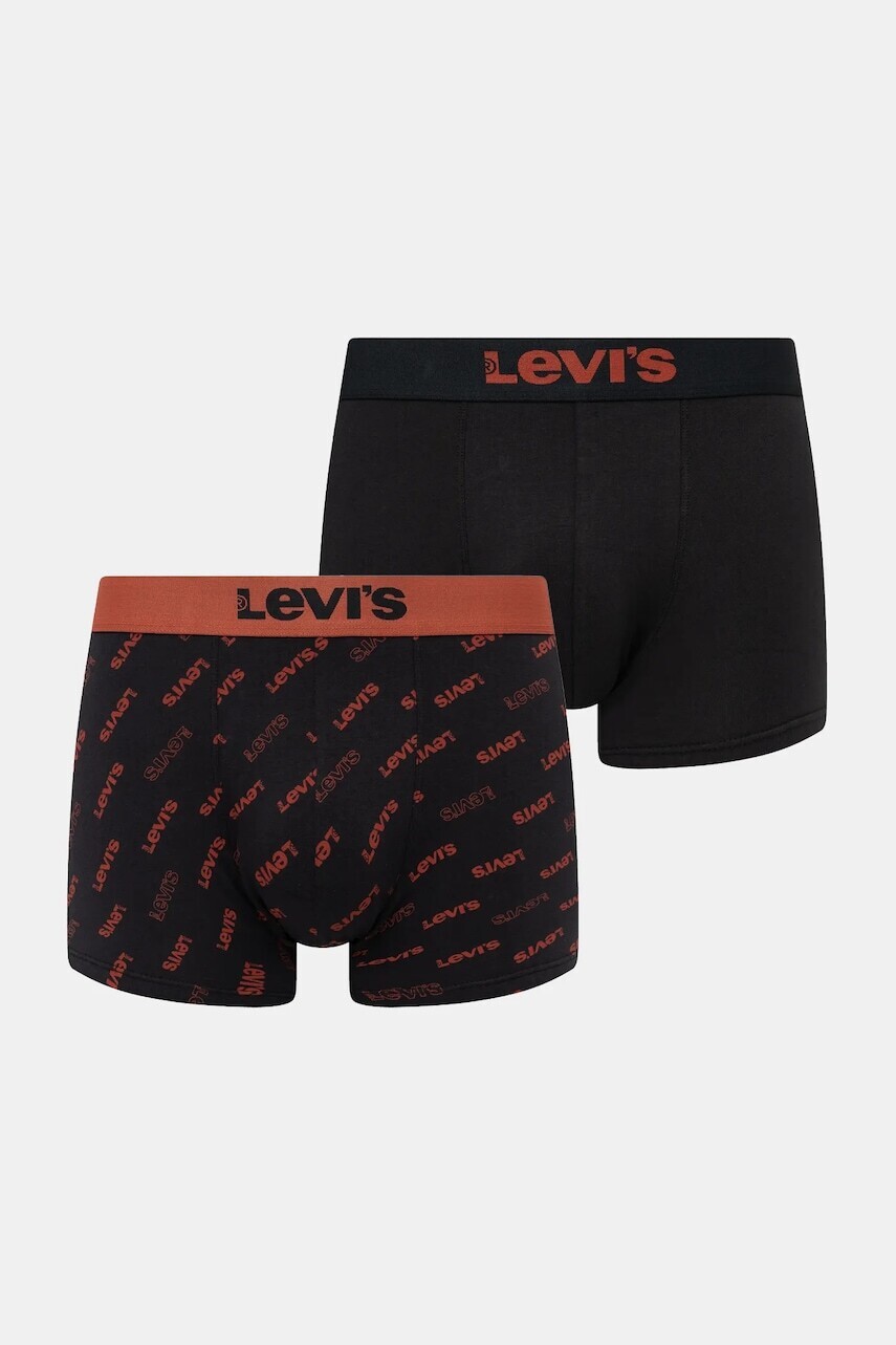 Boxerky Levi's 2-pak čierna farba, 37149-1096