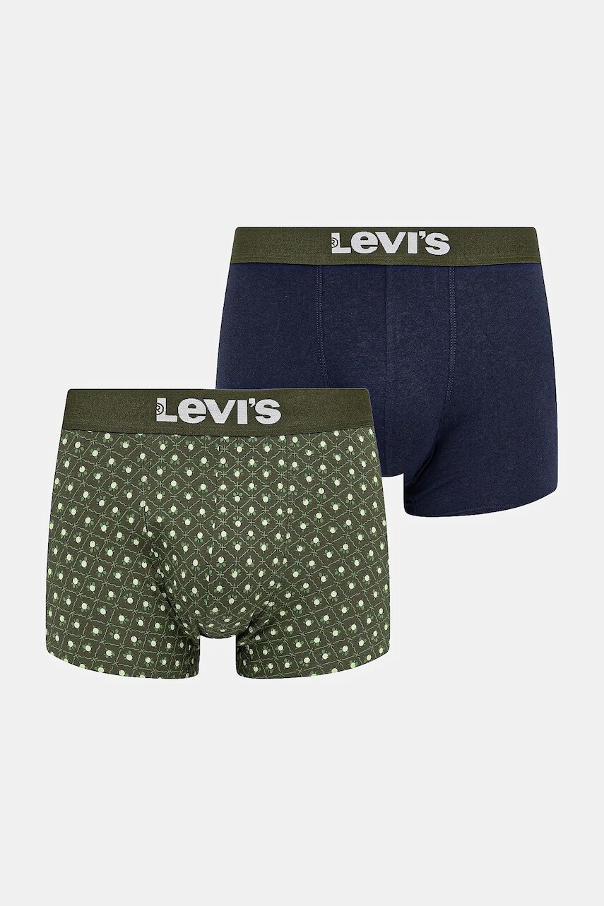Boxerky Levi's 2-pak zelená farba, 37149-1125