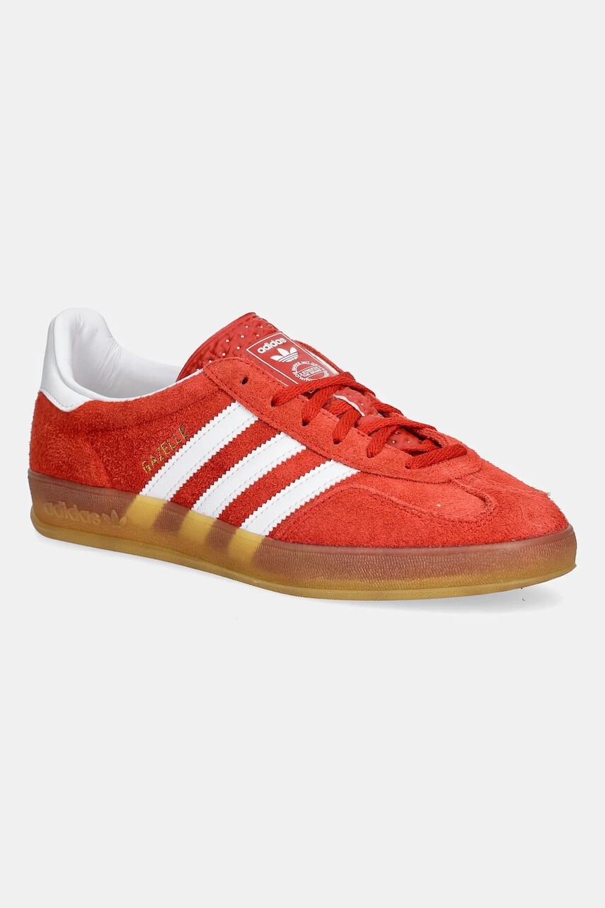 Semišové tenisky adidas Originals Gazelle Indoor HQ8718 HQ8718-POMARANCZ, oranžová farba,