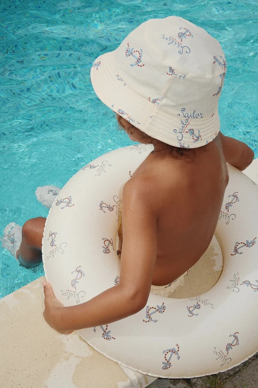 Klobúk Konges Sløjd ASNOU BUCKET HAT béžová farba, KS103343