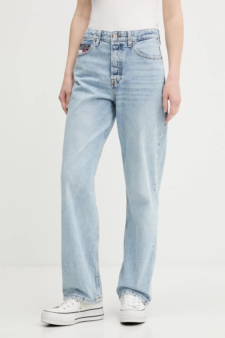 Rifle Tommy Jeans vysoký pás, DW0DW20498