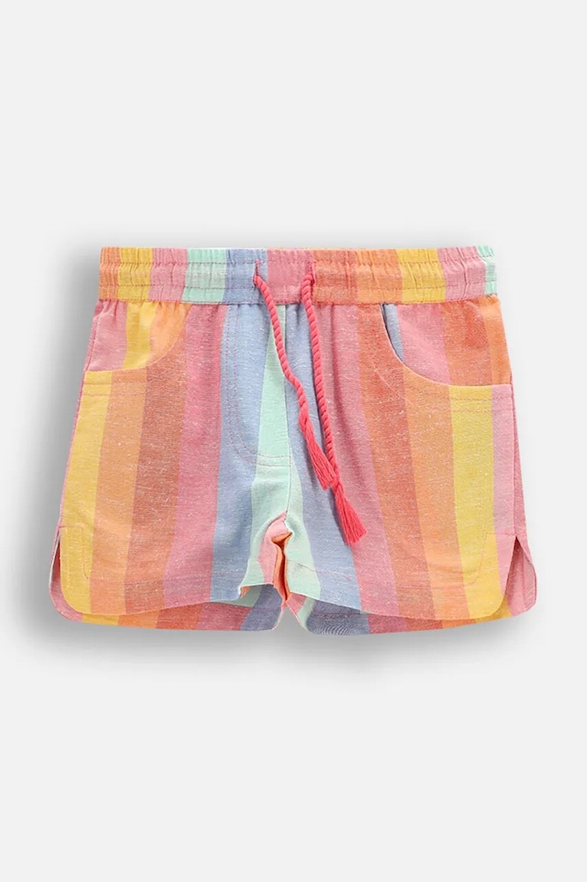Šortky Coccodrillo viac farieb, vzorované, nastaviteľný pás TROPICAL STORY GIRL KIDS