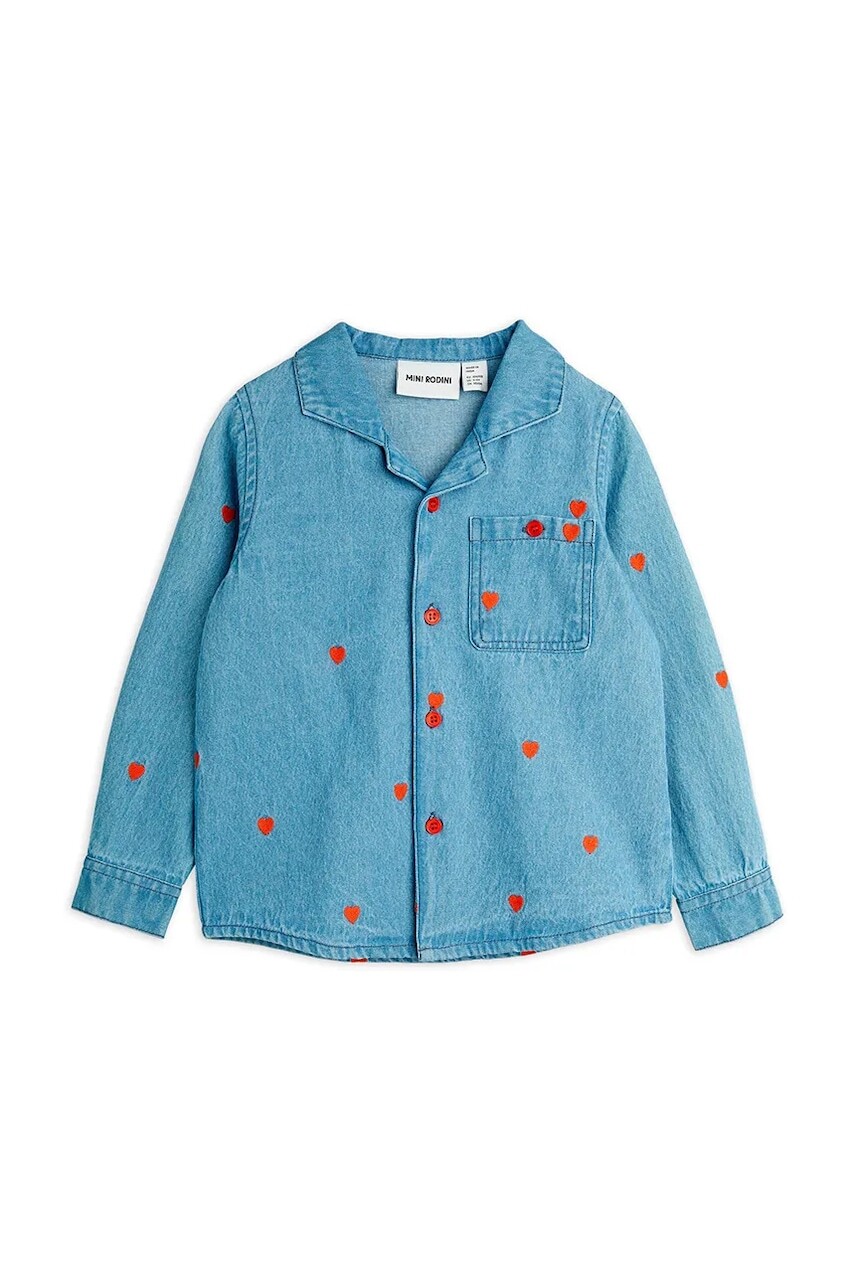 Detská bavlnená košeľa Mini Rodini Mini hearts 2562011960