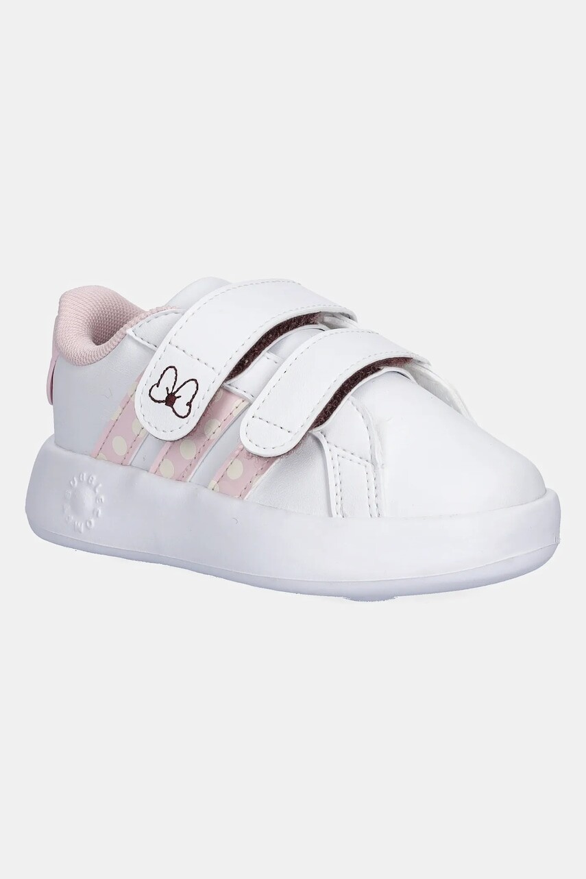 Detské tenisky adidas GRAND COURT MINNIE biela farba, JR8130