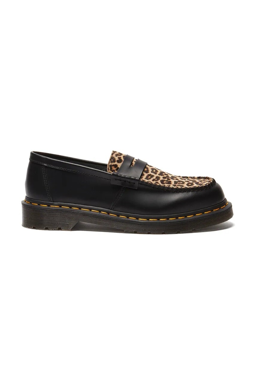 Mokasíny Dr. Martens Penton čierna farba, na plochom podpätku, DM41186001