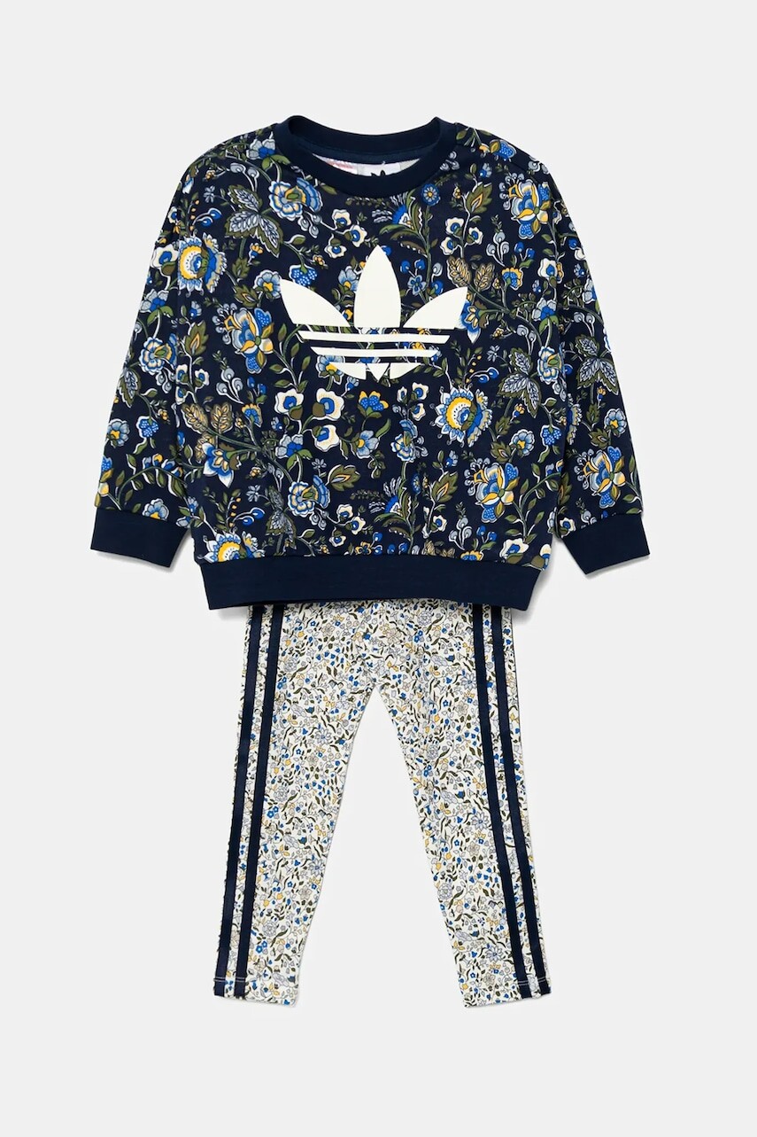 Detská tepláková súprava adidas Originals tmavomodrá farba, JV7804