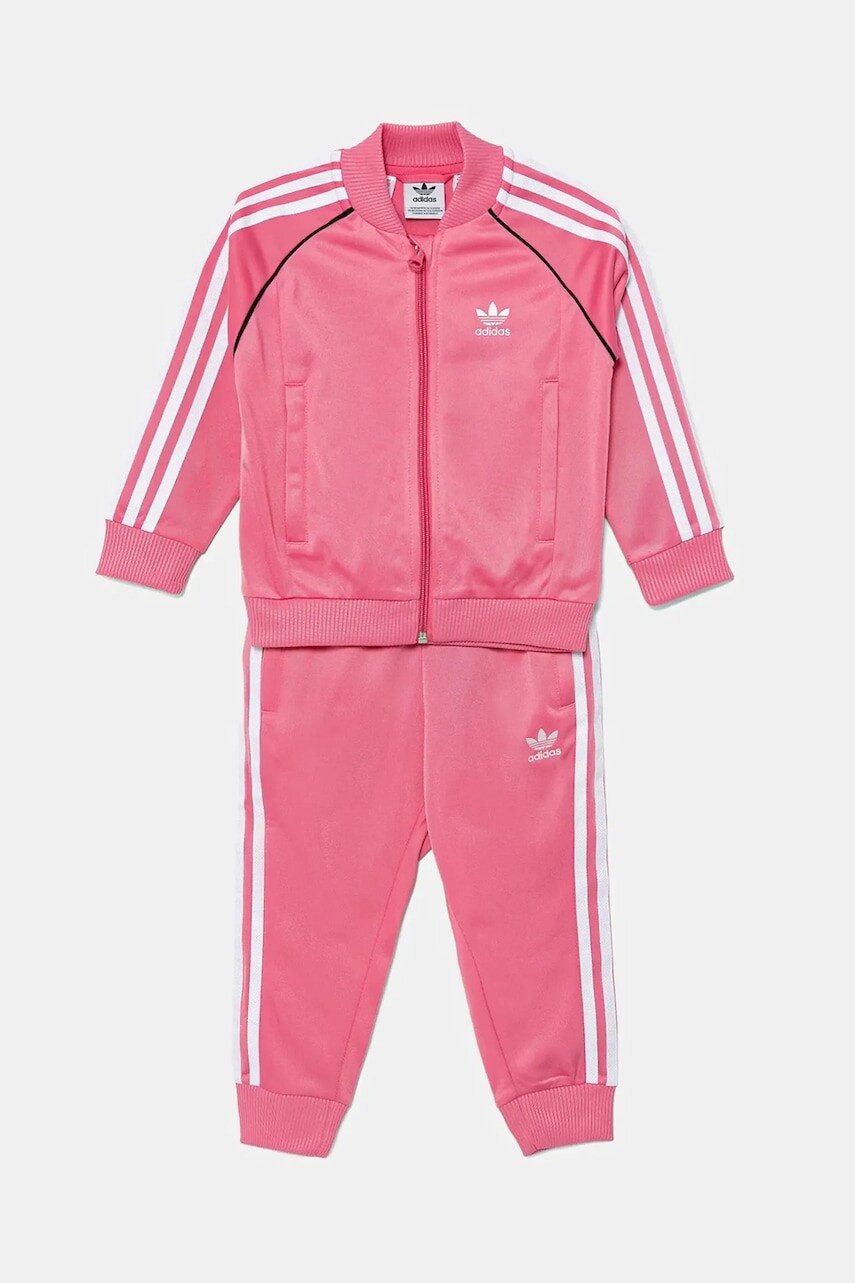 Detská tepláková súprava adidas Originals 2-pak ružová farba, JY1142