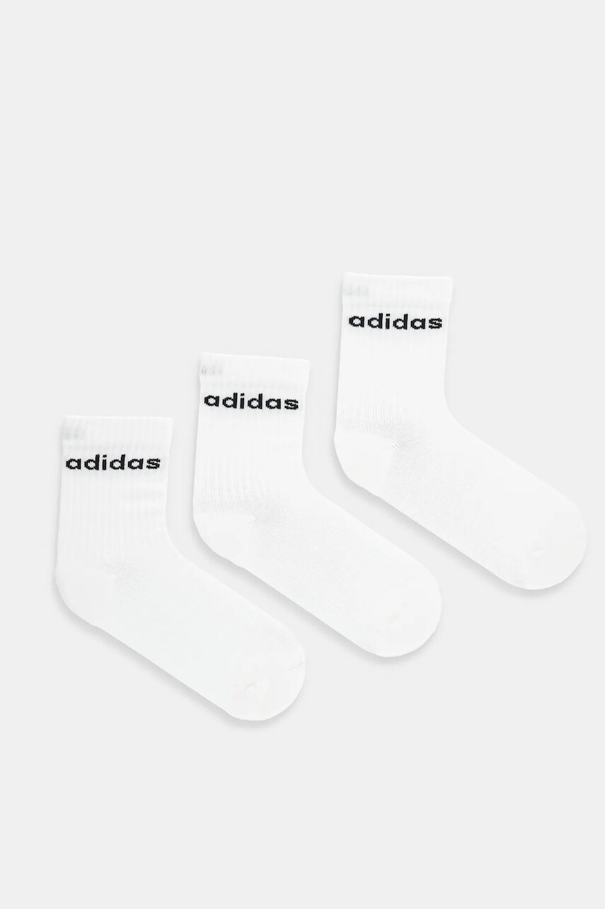 Detské ponožky adidas Performance 3-pak biela farba, JX6595