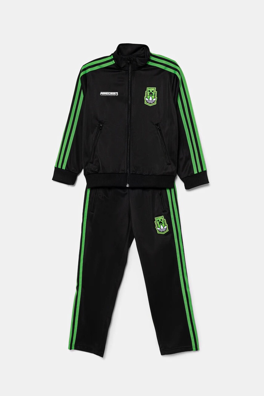 Detská tepláková súprava adidas Originals MINECRAFT čierna farba, KD9825