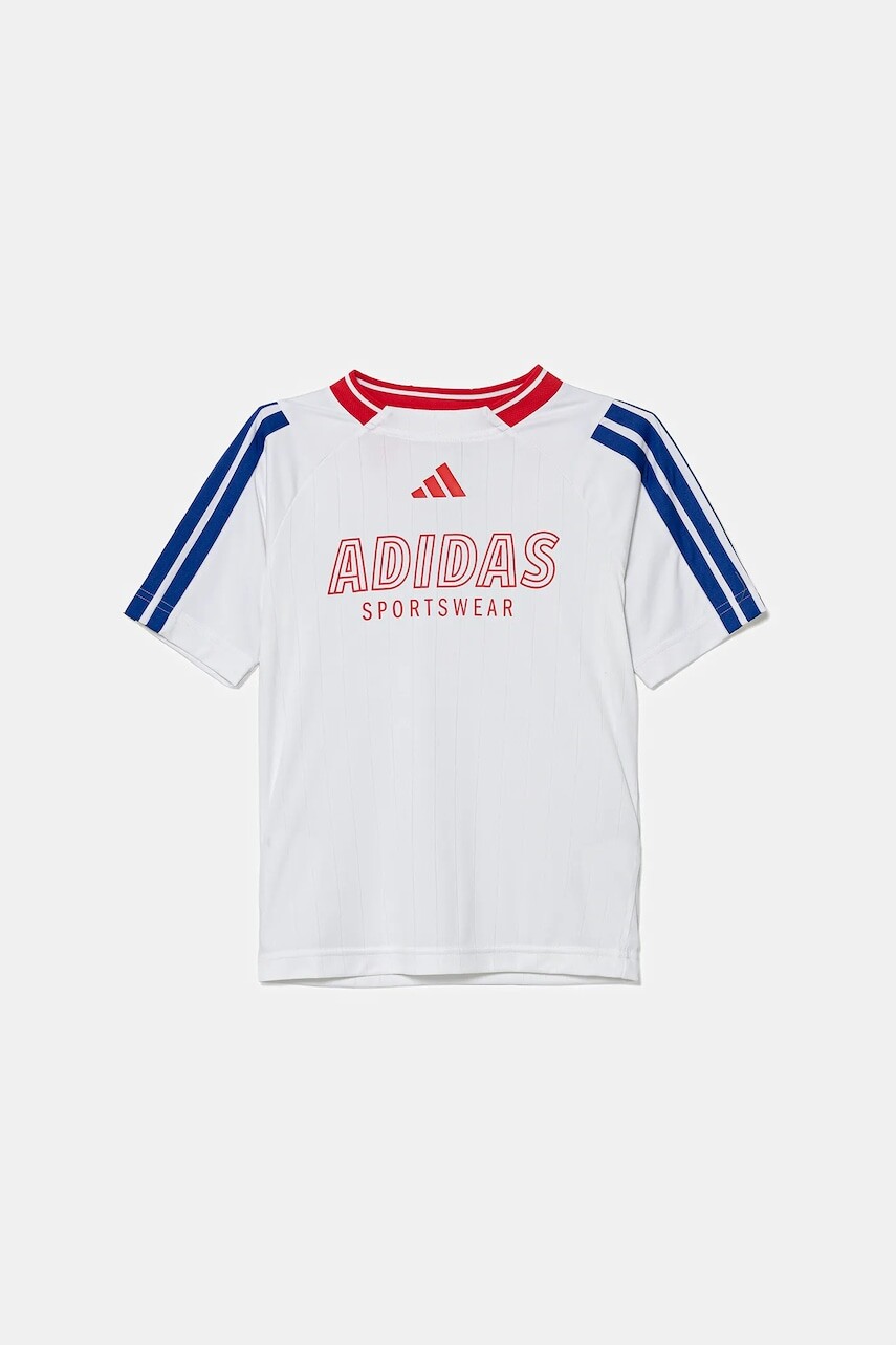 Detské tričko adidas biela farba, s potlačou, JW7418