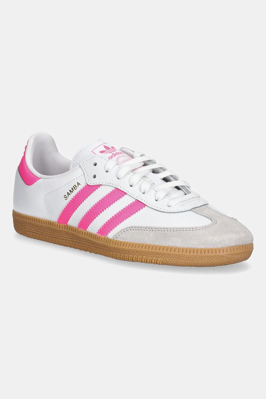 Detské tenisky adidas Originals SAMBA OG biela farba, JQ2831