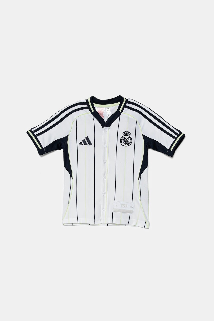 Detské tričko adidas Performance REAL MADRID biela farba, vzorované, JY0998