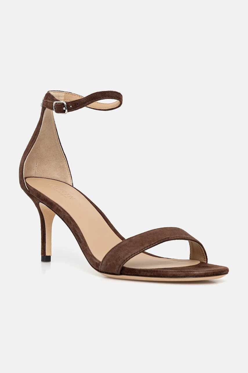 Semišové sandále Lauren Ralph Lauren Allie Mid hnedá farba, 802959175011