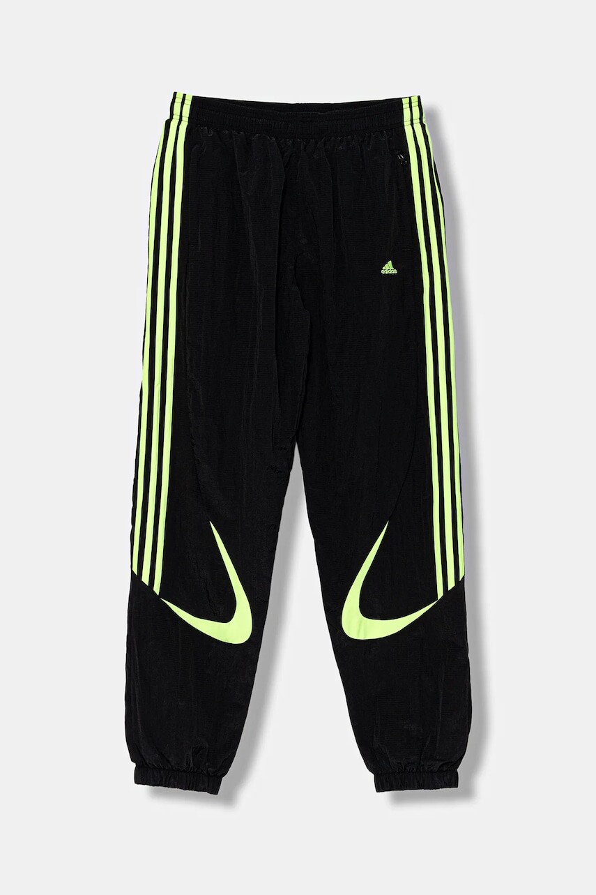 Detské tepláky adidas Originals čierna farba, vzorované, JY6321