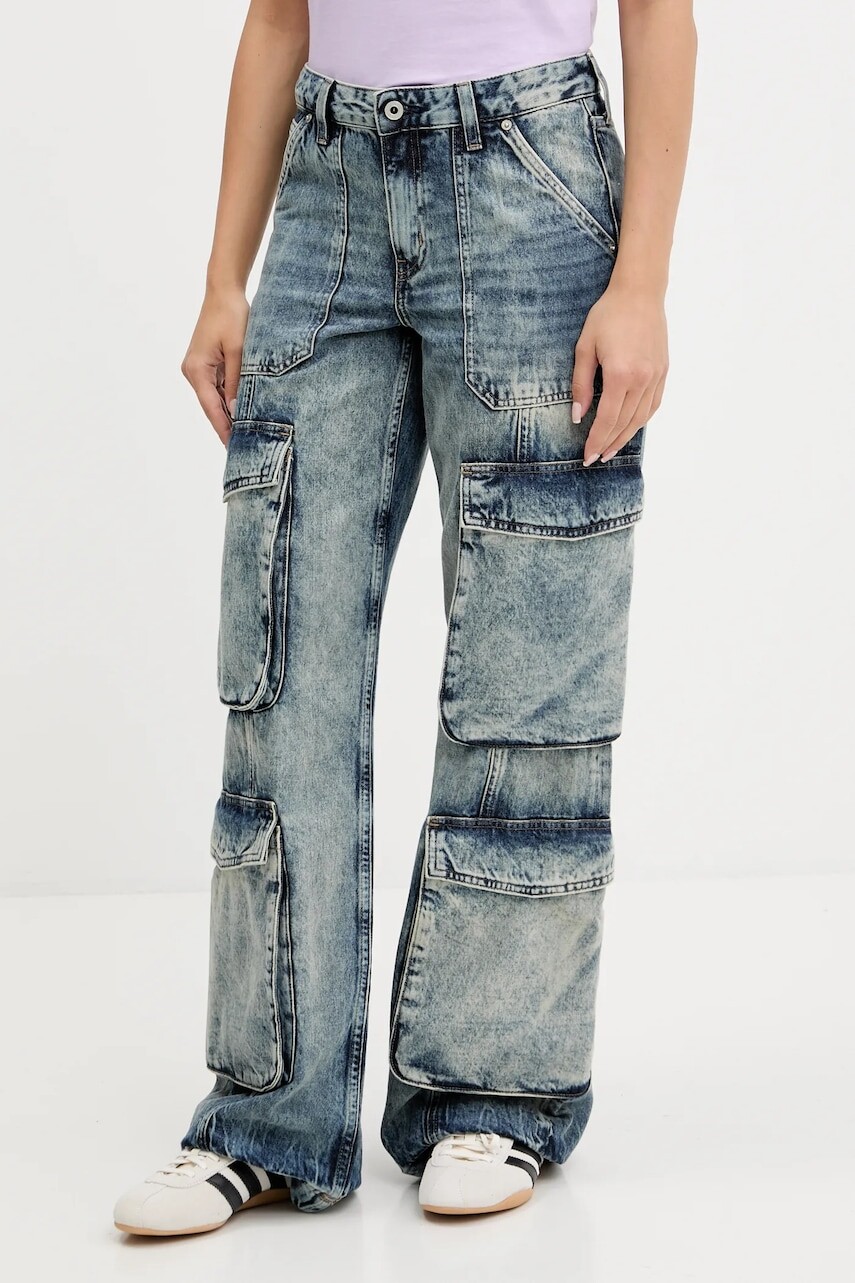 Rifle Karl Lagerfeld Jeans stredne vysoký pás, A3W10073