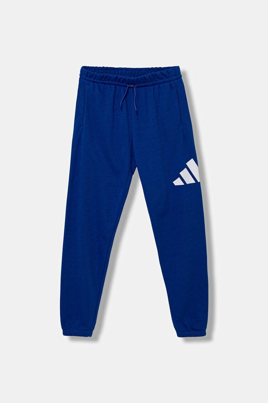 Detské tepláky adidas tmavomodrá farba, s potlačou, JV9916