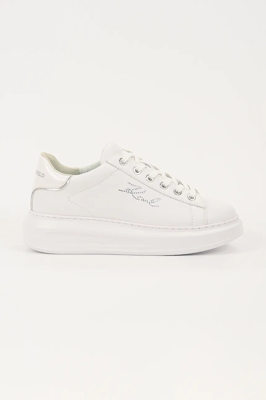 Kožené tenisky Karl Lagerfeld KAPRI biela farba, KL62518
