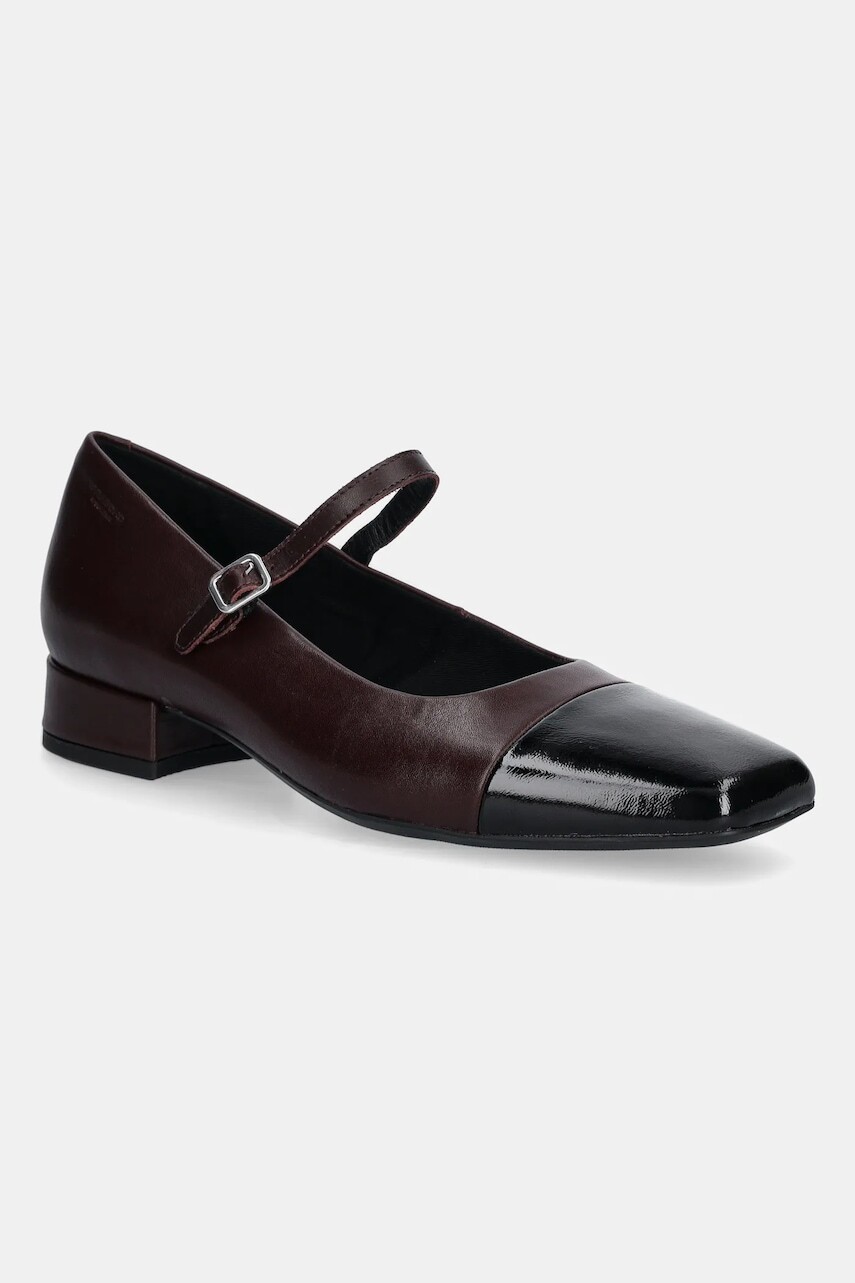 Kožené lodičky Vagabond Shoemakers DEBBI bordová farba, na podpätku, 5918-002-85