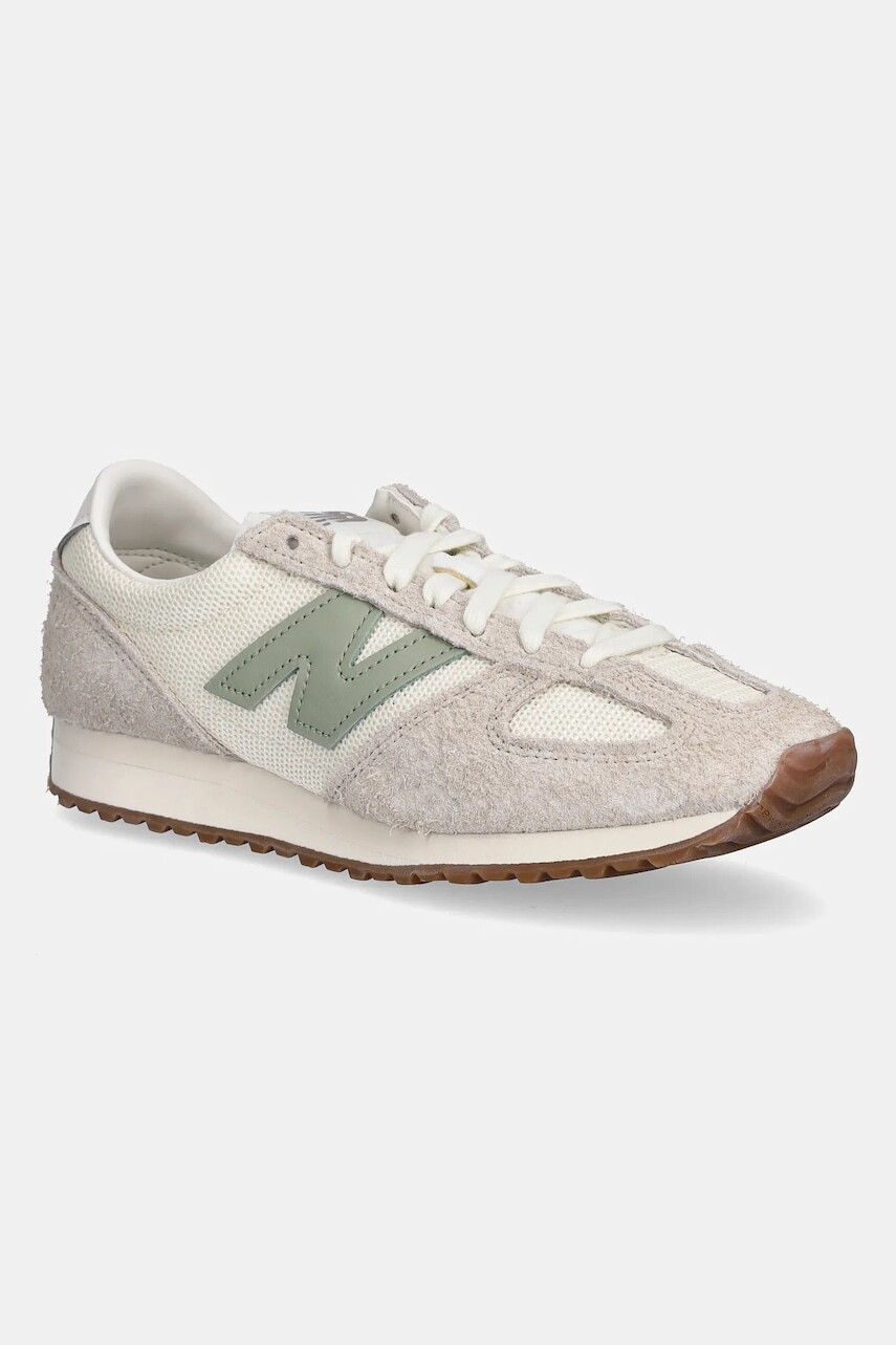 Semišové tenisky New Balance 471 béžová farba, U471KAC