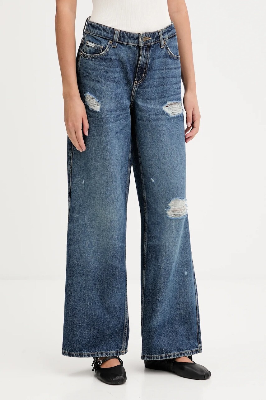 Rifle Guess Jeans tmavomodrá farba, W5YA0Y D5R22