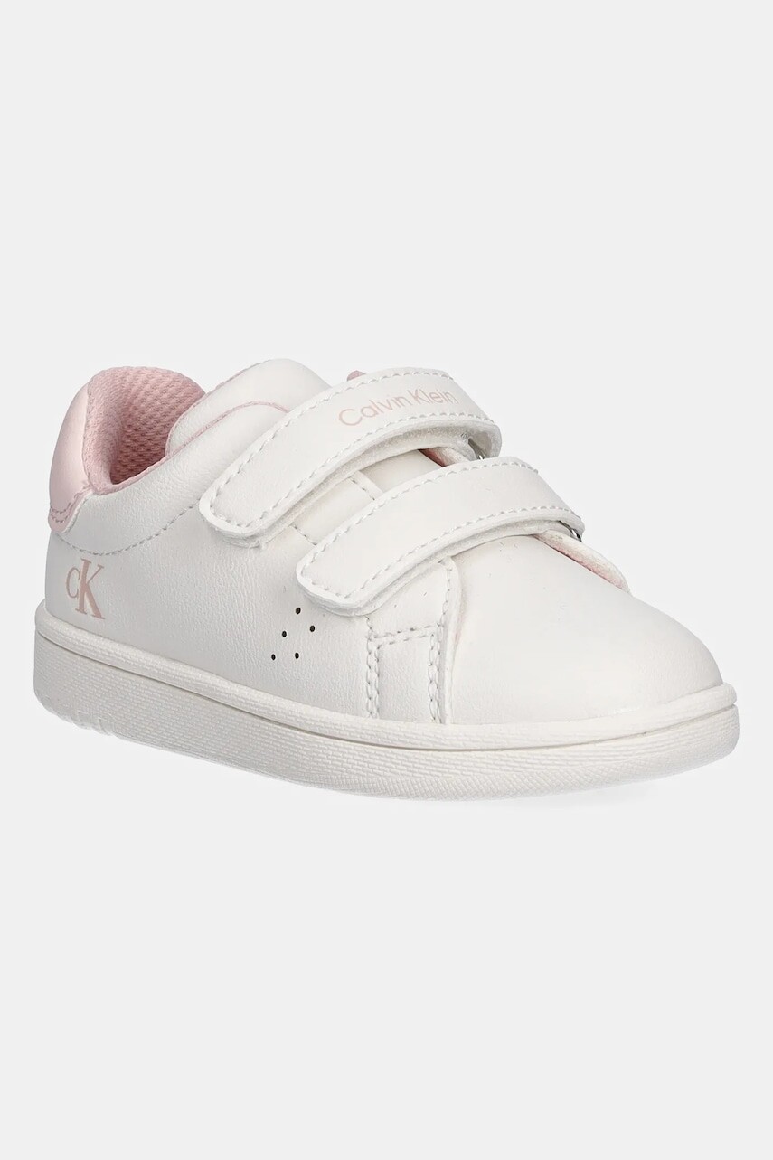 Detské tenisky Calvin Klein Jeans biela farba, V1A9-83087