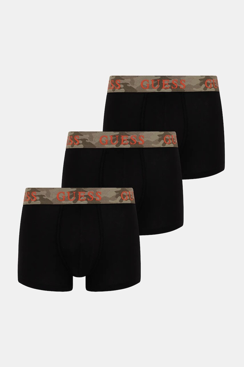 Boxerky Guess 3-pak čierna farba, U5YG03 K6YW1