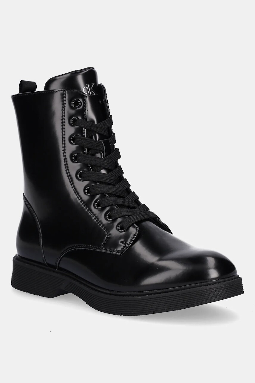 Detské workery Calvin Klein Jeans čierna farba, V3X5-83185