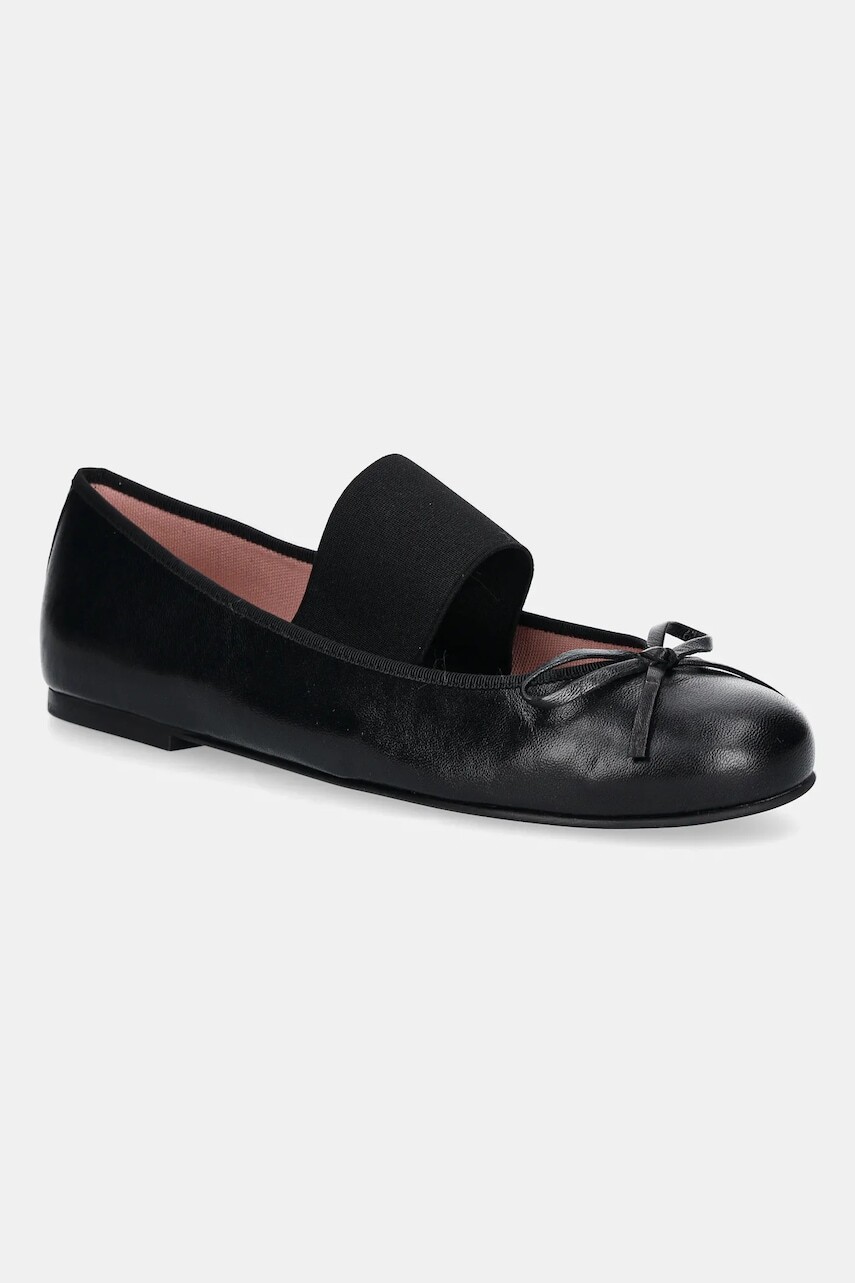 Kožené balerínky Pretty Ballerinas Rosario čierna farba, 52545_001
