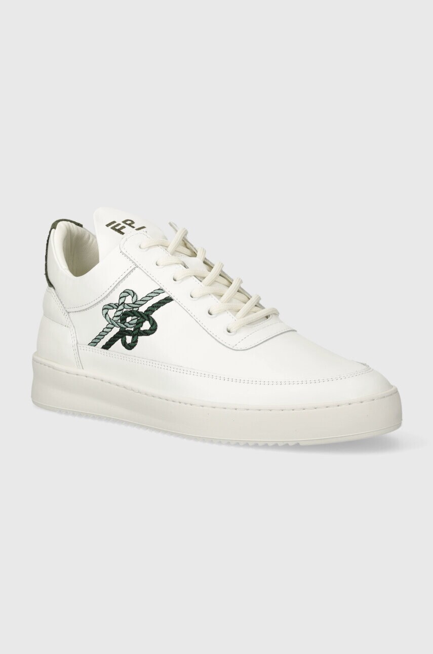 Kožené tenisky Filling Pieces Low Top Gowtu biela farba, 10133921901