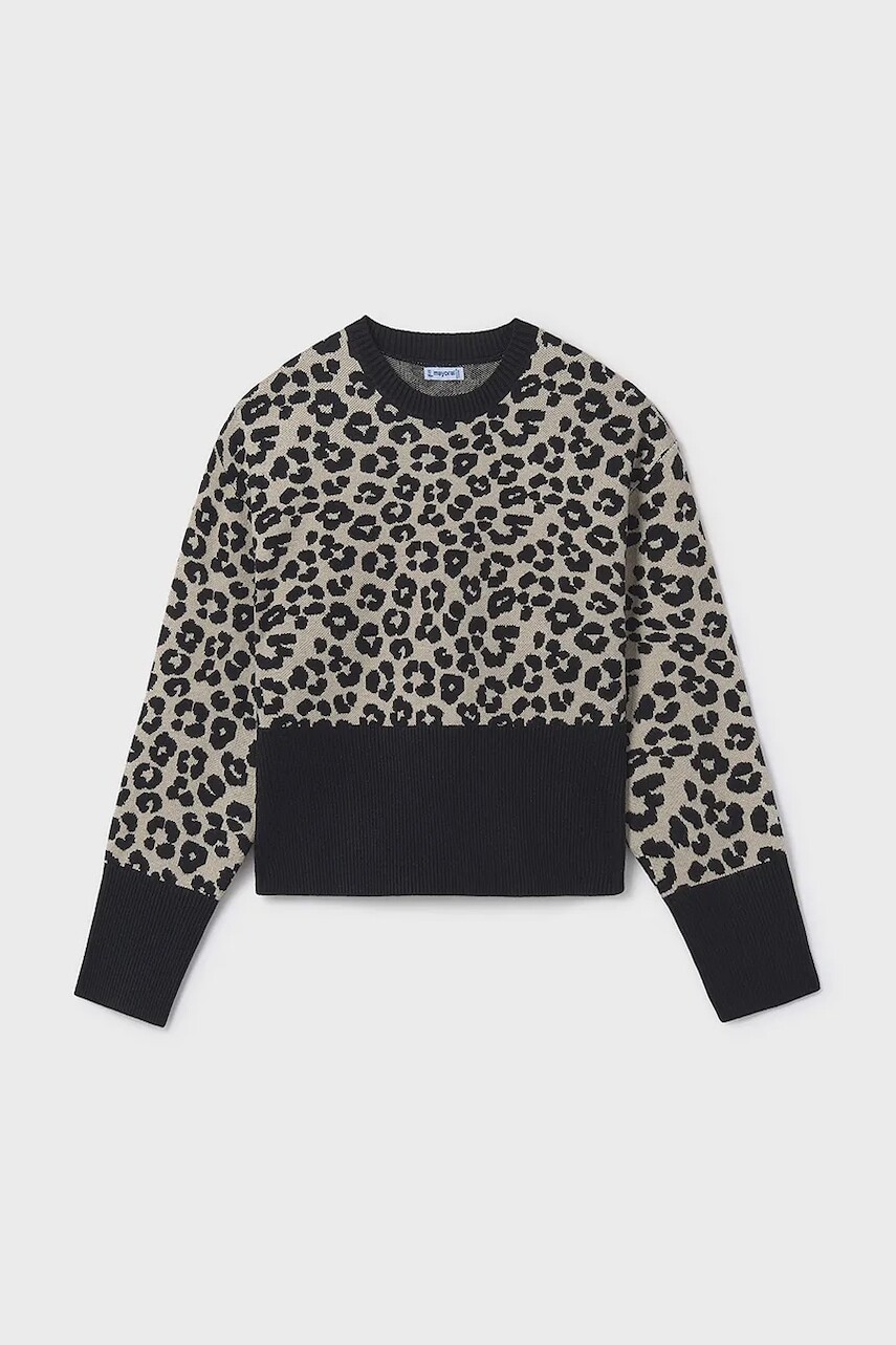 Detský sveter Mayoral čierna farba, 7310