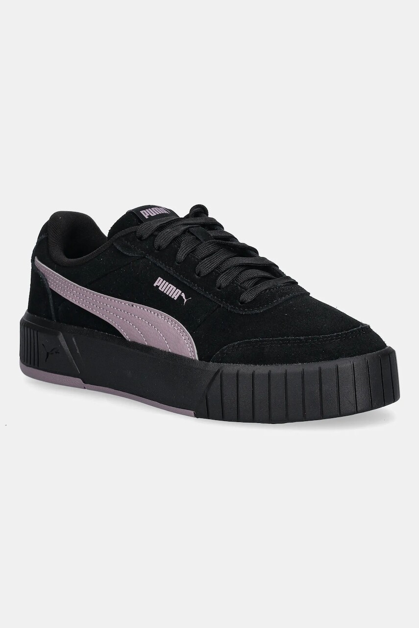 Semišové tenisky Puma Carina Mia SD čierna farba, 402638