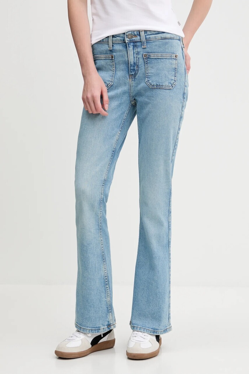 Rifle Guess Jeans vysoký pás, W5YA1Z D5RA4