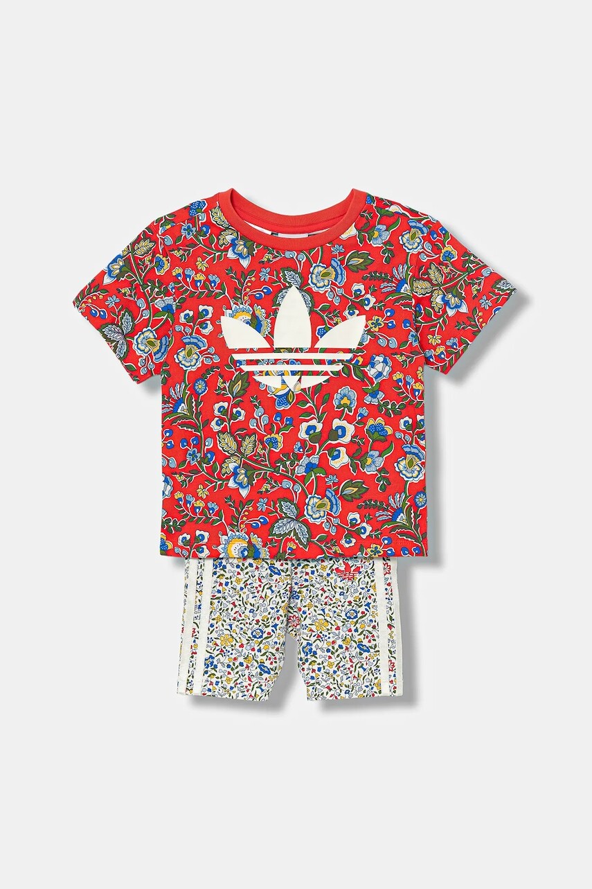 Detská súprava adidas Originals červená farba, JV7721