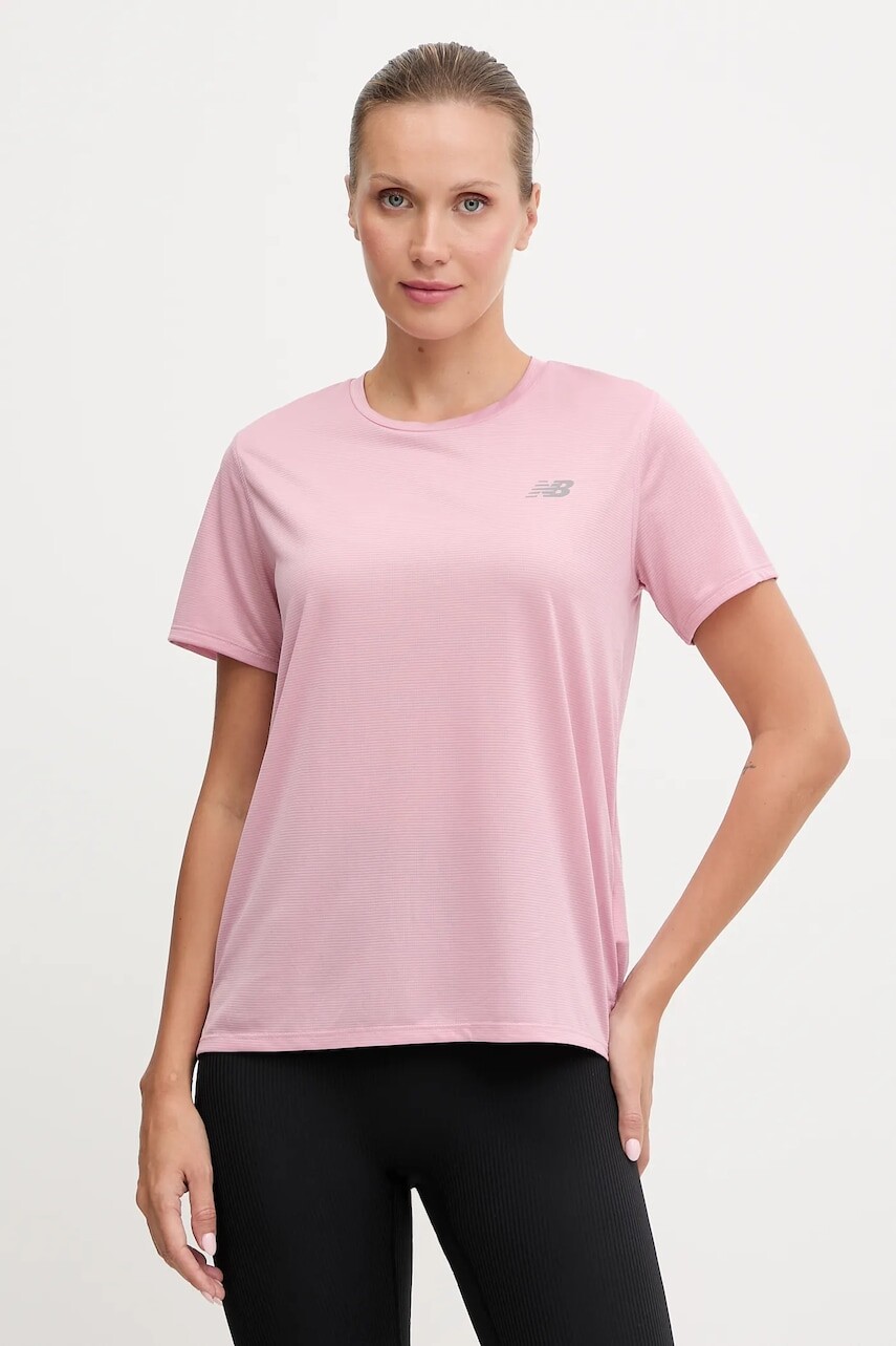 Tréningové tričko New Balance ružová farba, WT41222PTF