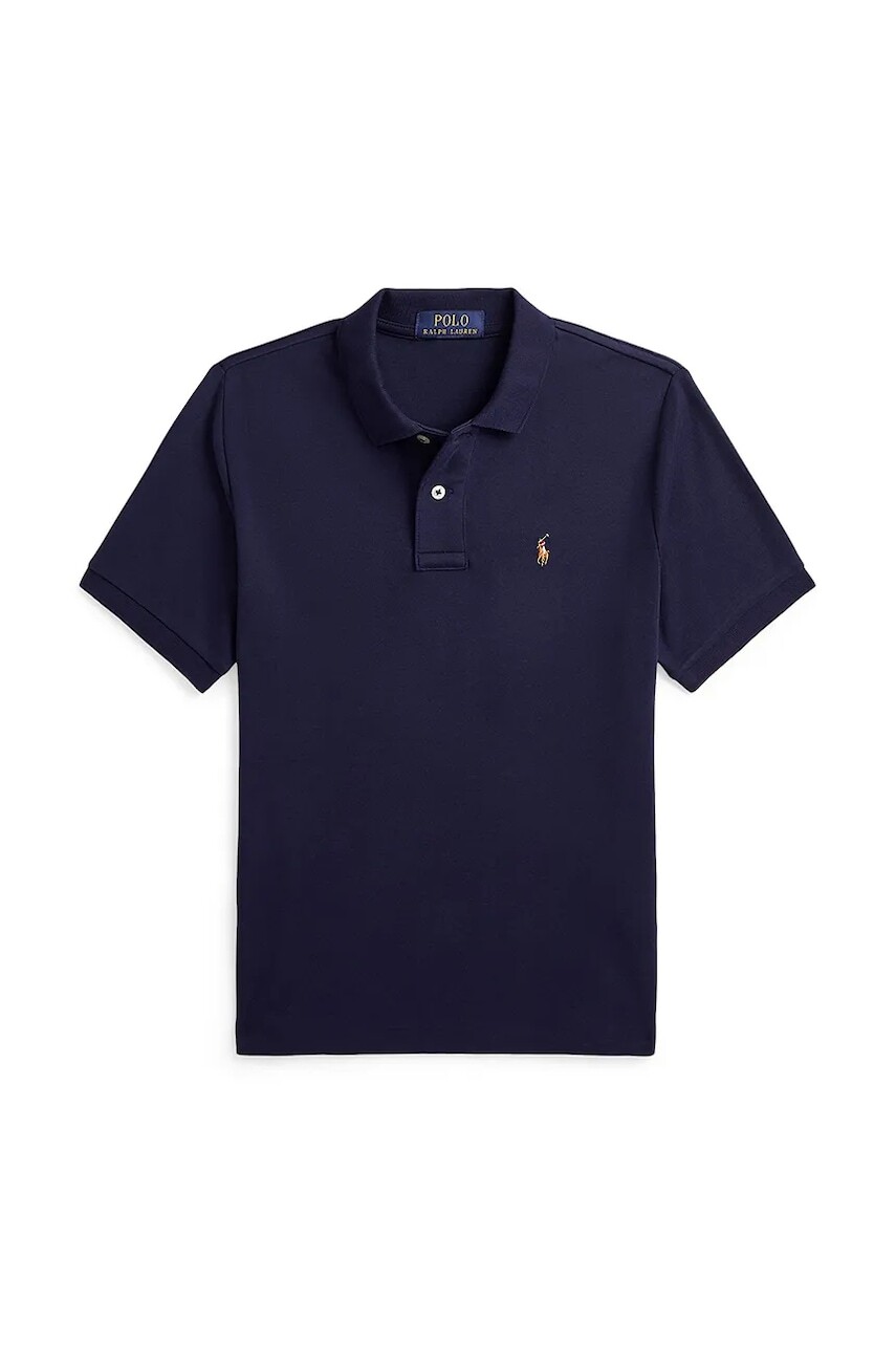 Bavlnené polo tričko Polo Ralph Lauren tmavomodrá farba, 323952431001