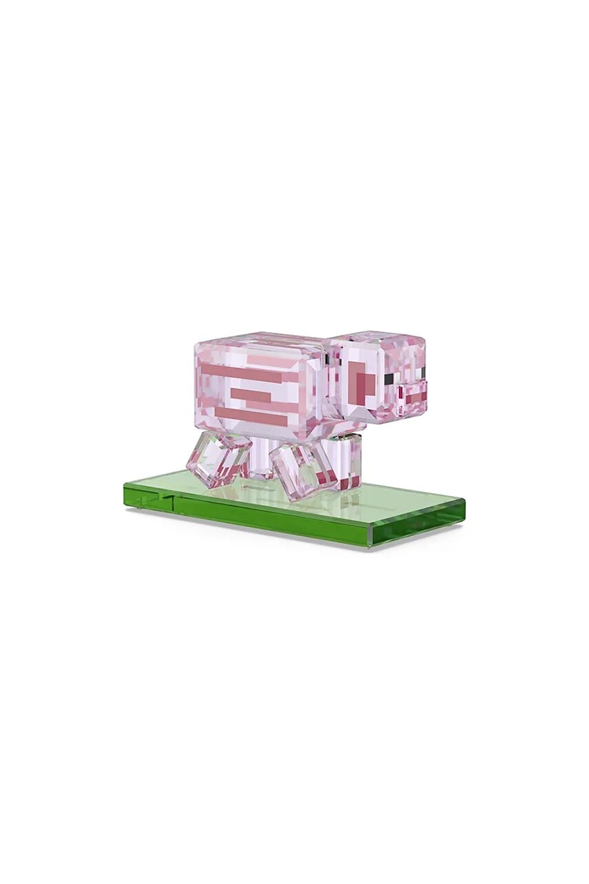 Dekoračná figúrka Swarovski MINECRAFT ružová farba, 5701273
