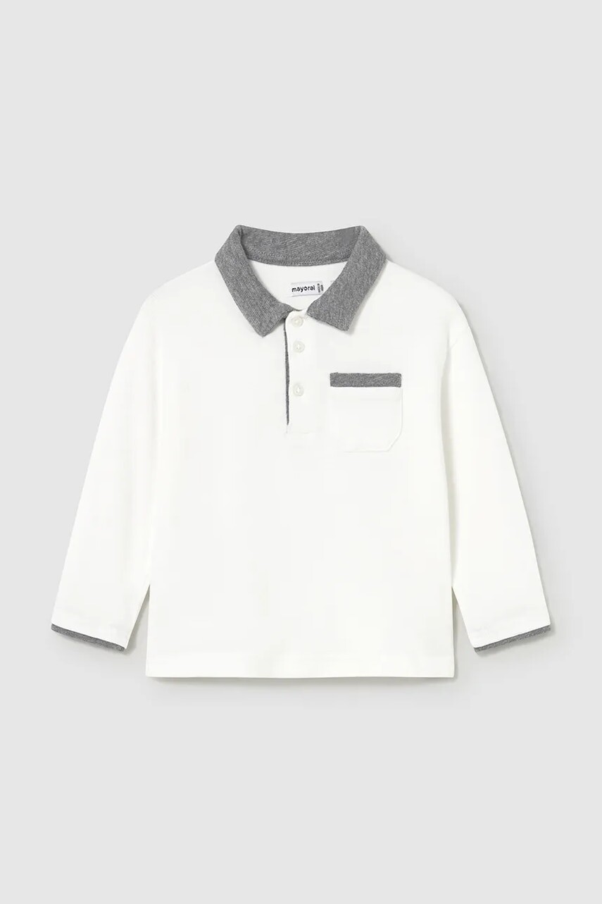 Detské pólo Mayoral biela farba, 2103