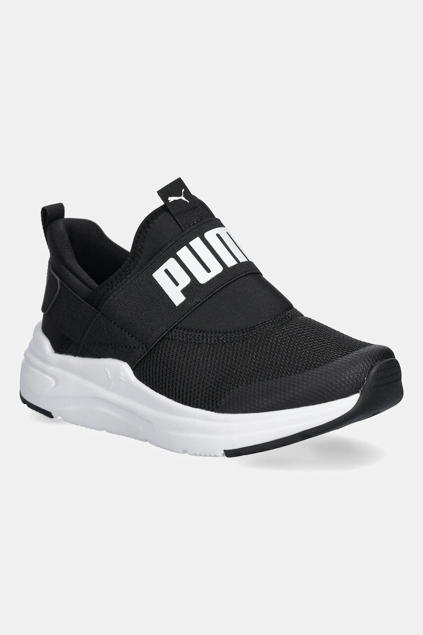 Detské tenisky Puma Softride Wired 2 SLIPTECH Jr čierna farba, 402831
