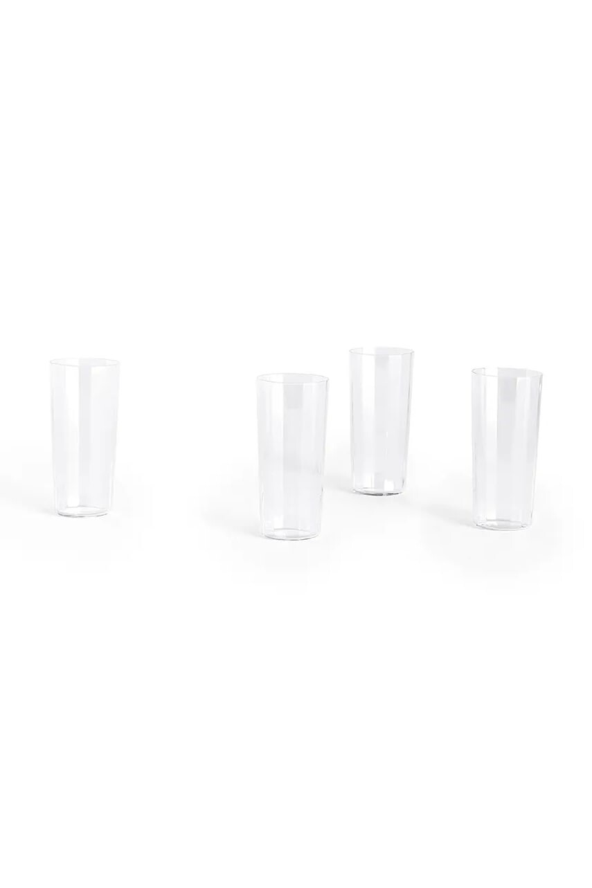 Sada pohárov HAY Angle 240 ml 4-pak priehľadná farba