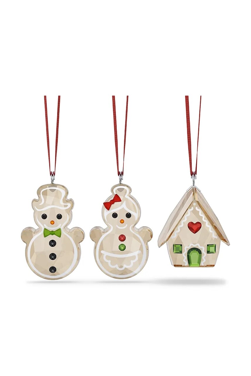 Závesná dekorácia Swarovski HOLIDAY CHEERS 3-pak priehľadná farba, 5701511