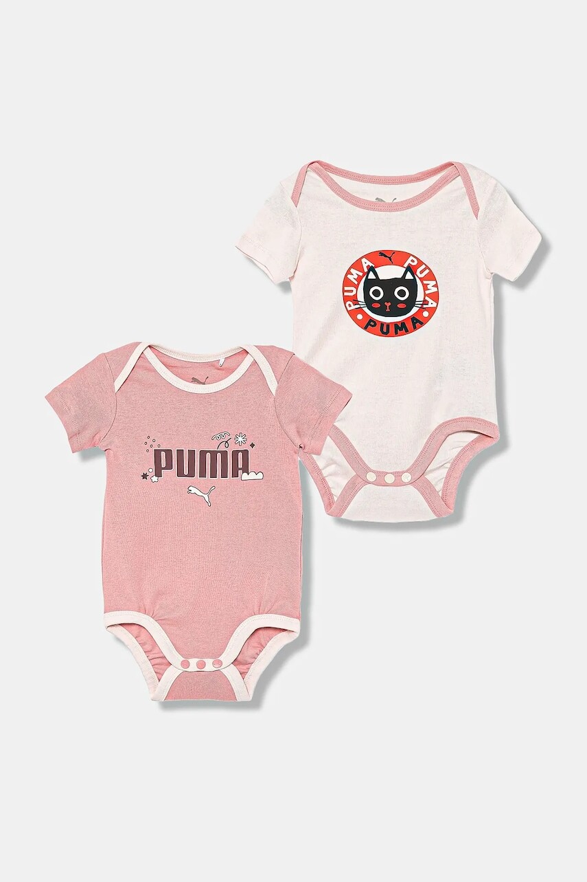 Bavlnené body pre bábätká Puma MINICATS Newborn 2-Pack Graphic Bodysuit Set INF 2-pak 689736