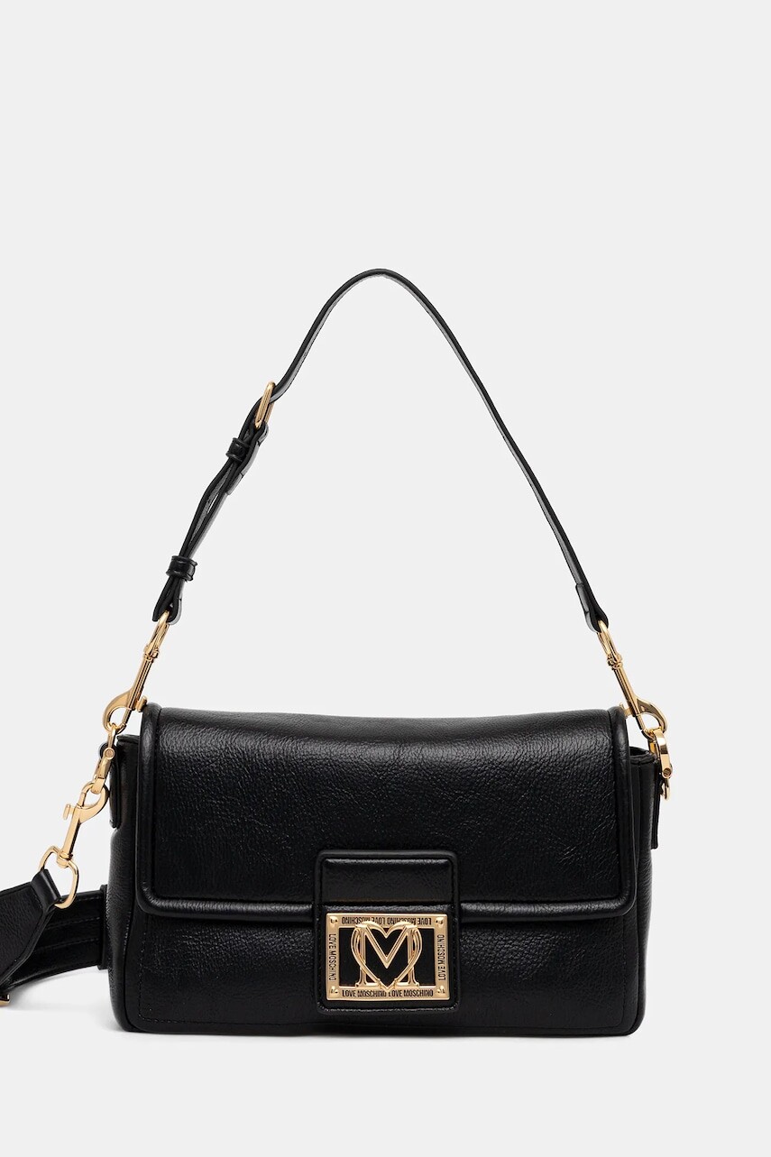 Kabelka Love Moschino čierna farba, JC4086PP1NLI0000