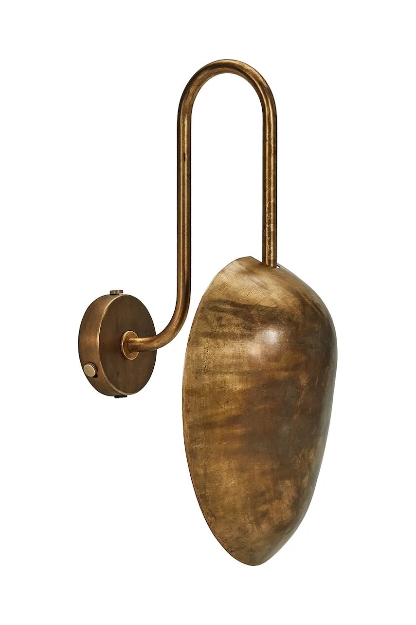 Nástenná lampa House Doctor HDSwan 20 x 43 cm zelená farba