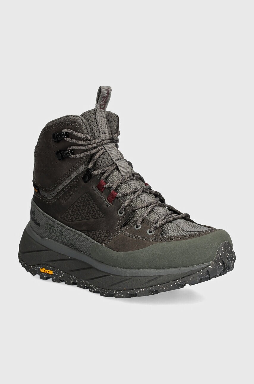 Topánky Jack Wolfskin Terraquest Texapore Mid dámske, zelená farba, 4056391