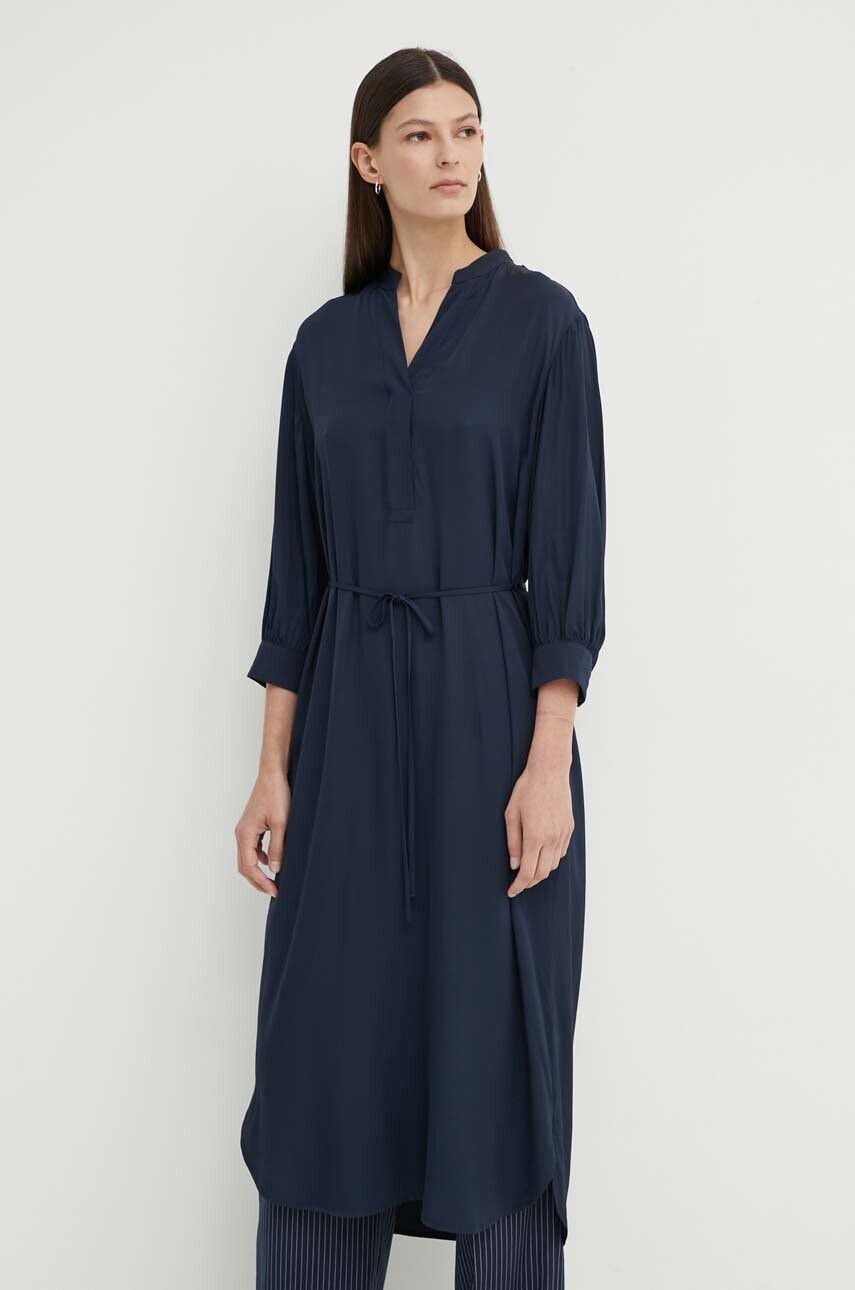 Šaty Marc O'Polo tmavomodrá farba, midi, oversize, 402116921207