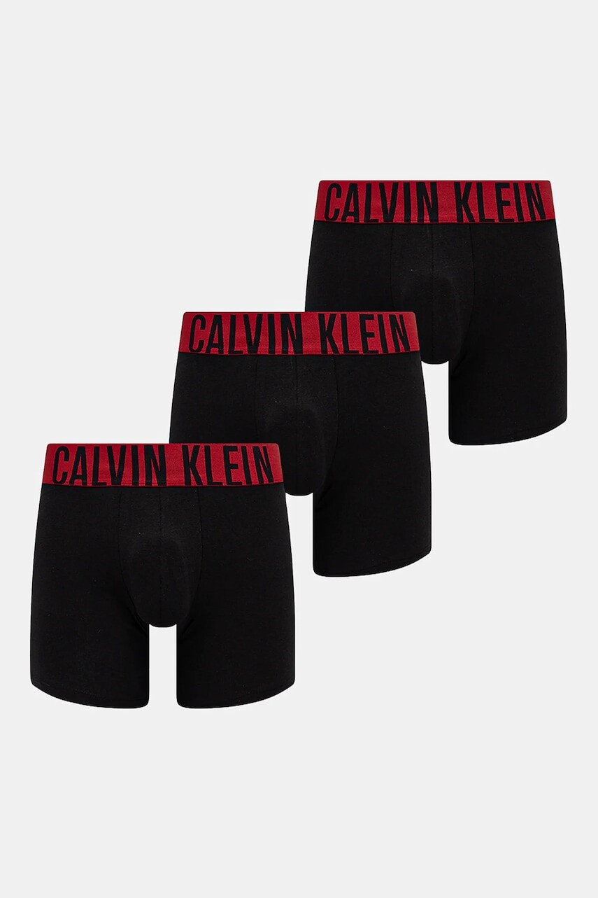 Boxerky Calvin Klein Underwear 3-pak pánske, čierna farba, 000NB3609A